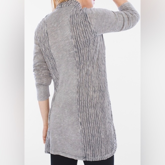 Zenergy by Chico’s Textured Long Draped Front Cardigan With Pockets - Picture 11 of 11
